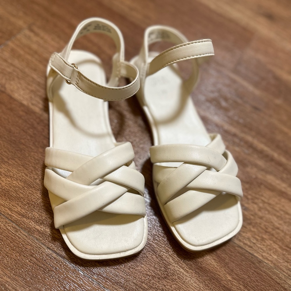 Zara white sandals